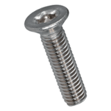 BN 3803 - Hexalobular (6 Lobe) socket countersunk flat head screws, fully threaded (ISO 14581), stainless steel A2