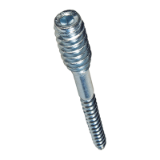 BN 20920 - Hex socket TOP-spacer screws, steel, zinc plated blue, added lubricant