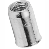 BN 31869 - Blind rivet nuts round shank, small countersunk head, open end (BCT® BB/KS), aluminum, plain