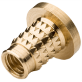 BN 37898 - Press-in threaded Inserts with large, reinforced head, for thermoplastics