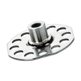 BN 55955 - Fastener with threaded collar rounded corner head Ø 38 mm