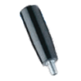 BN 14274 Revolving handles with threaded stud and hex socket, steel zinc plated