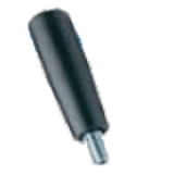 BN 14275 Revolving handles with threaded stud and hex socket, steel zinc plated