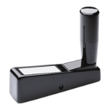 BN 14110 - Balanced crank handles with revolving handle and black-oxide steel hub (Elesa® ME.), black