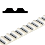 MAE-MW-ZR-AT-TPU - Courroie dentée au mètre en polyuréthane thermoplastique (TPU), soudable, Courroie dentée au mètre AT