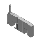 SS0700-1C - Piastra di otturazione con uscita: Manifold plug-in a base modulare