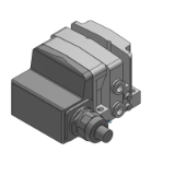 SS0750-L-BASE - Base apilable para montaje de bloque de tipo Plug-in: Cable