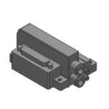 SS0751-F-BASE - Base para montaje en bloque de tipo Plug-in delgada y compacta: Multiconector sub-D