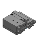 SS0751-S-BASE - Base para montaje en bloque de tipo Plug-in delgada y compacta: Sistema de transmisión en serie EX180 (para salida)