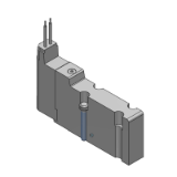 S07_5 - Electroválvula de 5 vías/Montaje en placa base: Plug-Lead/Unidad individual