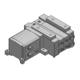 SS5V3-EX250 - Tie-rod base: EX250 Integrated-type (For I/O) Serial Transmission System