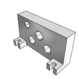 VV5FR2-10-D-PLATE - Non Plug-in Type: Grommet, Grommet Terminal, Conduit Terminal, DIN Terminal (D-side End Plate Assembly)
