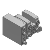 VQC1000-S - Base Mounted Plug-in Unit: Serial Transmission:EX260 Integrated Type (For Output)